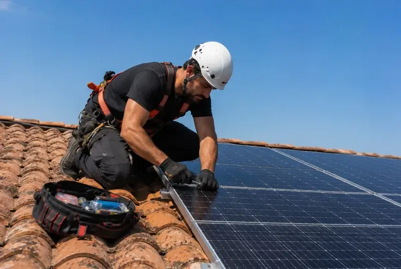 Maintenance et monitoring de panneaux solaires à Baigts