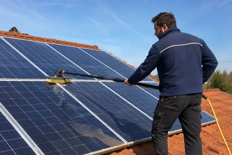 Nettoyage et entretien de panneaux solaires à Baigts